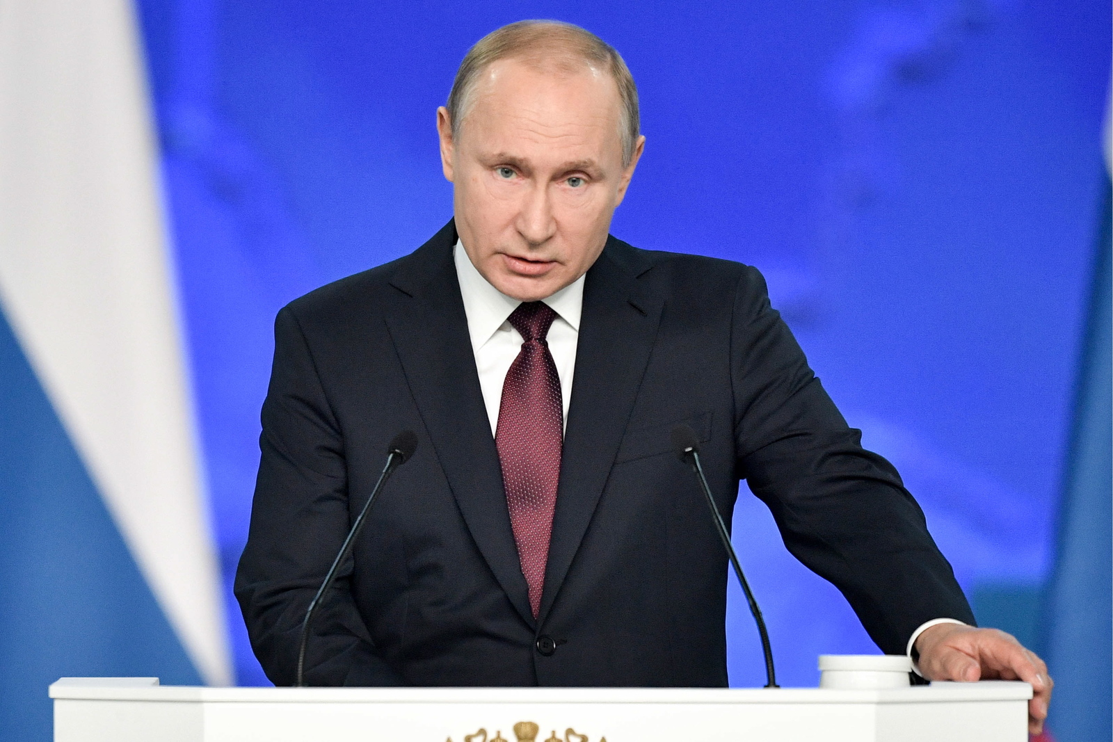 Президент Владимир Путин выступает с посланием Федеральному собранию Российской Федерации