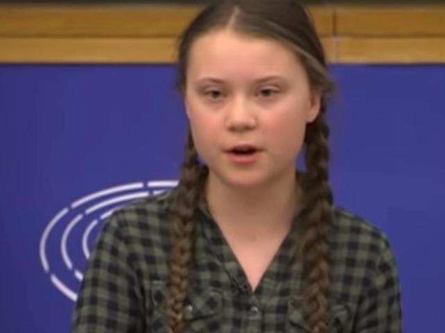 Грета Тумберг выступила 17 апреля в Европарламенте в Страсбурге
