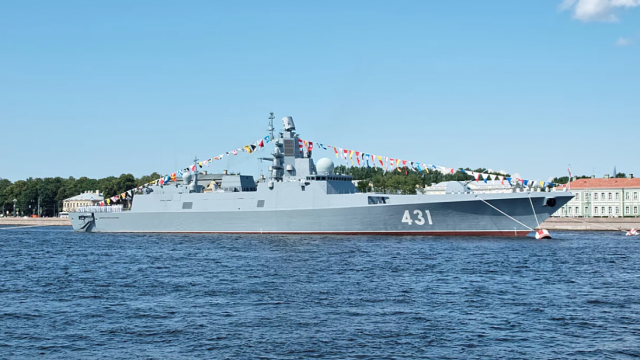 Испытательные стрельбы фрегата «Адмирал флота Касатонов» провели на Балтике