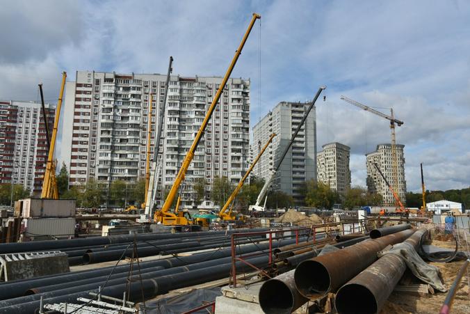 Строительство станции метро «Лефортово» БКЛ / Владимир Новиков, «Вечерняя Москва»