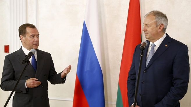 Медведев оценил переговоры с премьер-министром Белоруссии