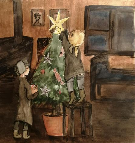 Одна из работ, которая станет новогодней открыткой / предоставлено пресс-службой Музея Победы