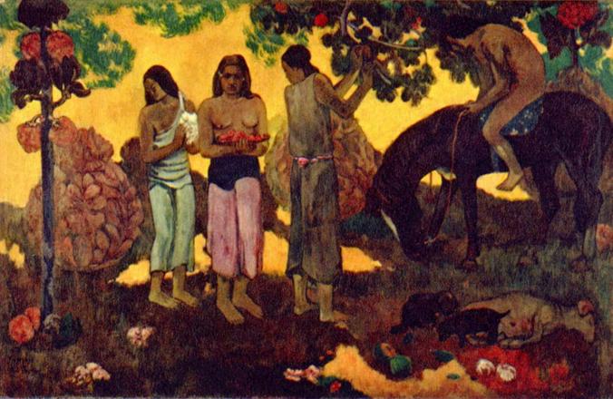 Сбор плодов, Поль Гоген (1899) / Сбор плодов, Поль Гоген (1899)