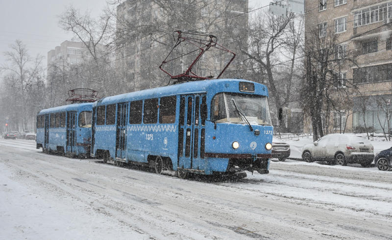 Трамваи задерживаются на Волоколамском шоссе