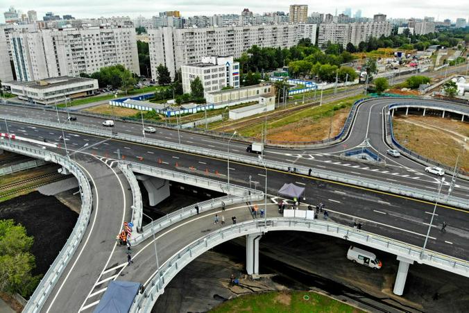 Один из участков Северо-Западной хорды перед вводом в эксплуатацию / Михаил Колобаев / Комплекс градостроительной политики и строительства города Москвы