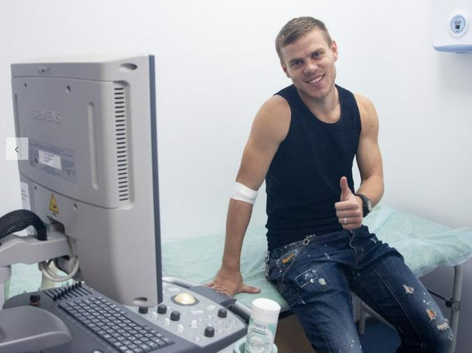 Медосмотр Александра Кокорина в ММЦ «Согаз» / Официальный сайт ФК «Зенит»