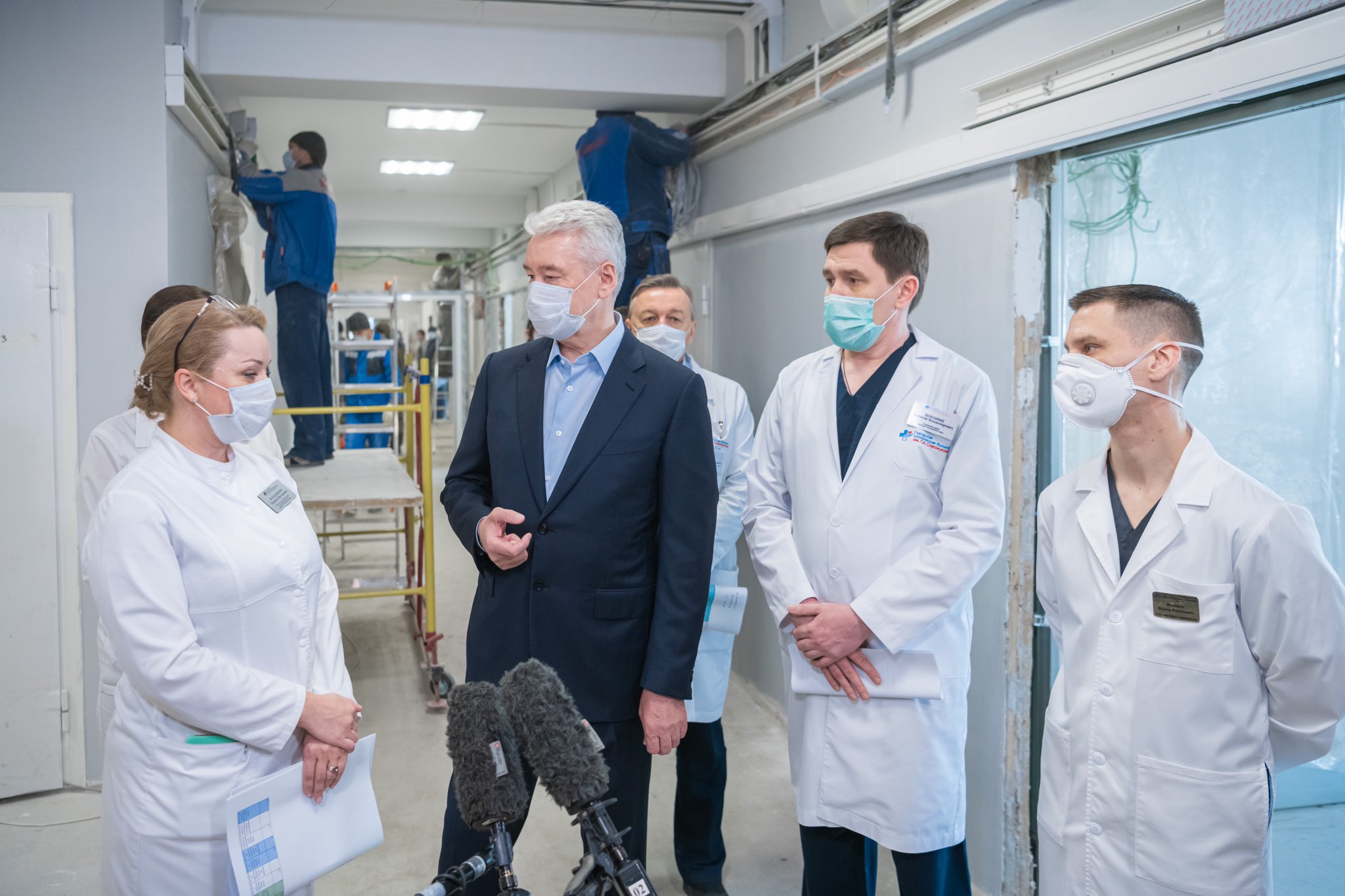 Сергей Собянин: Зарезервировали около 20 тысяч коек для пациентов с коронавирусом
