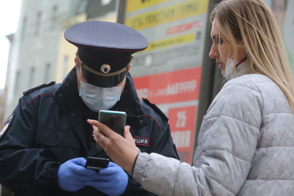 Полиция составила 12 тысяч протоколов за нарушение самоизоляции в Москве