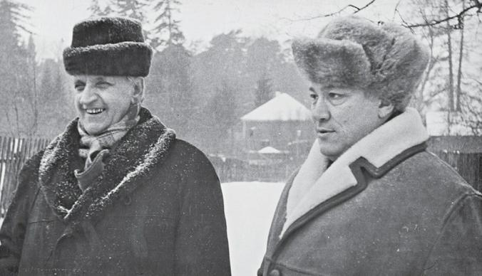 Начало 1970-х годов. Пушкинист Семен Гейченко и Юрий Нагибин. Гейченко был директором Государственного Пушкинского музея-заповедника в селе Михайловском, по сути воссоздавшим этот музей из руин / Из личного архива