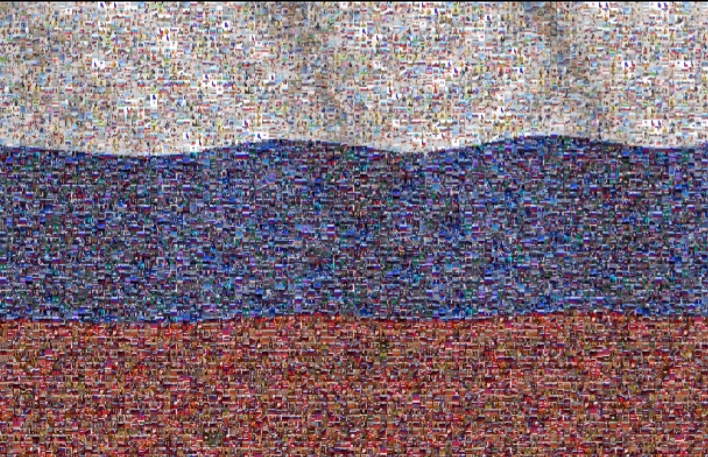 Музей Победы создал всероссийскую онлайн-мозаику в виде триколора