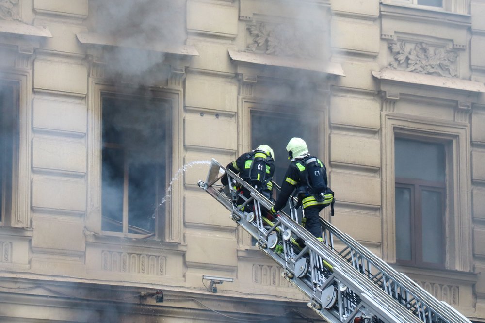 Пожар в центре столицы локализовали