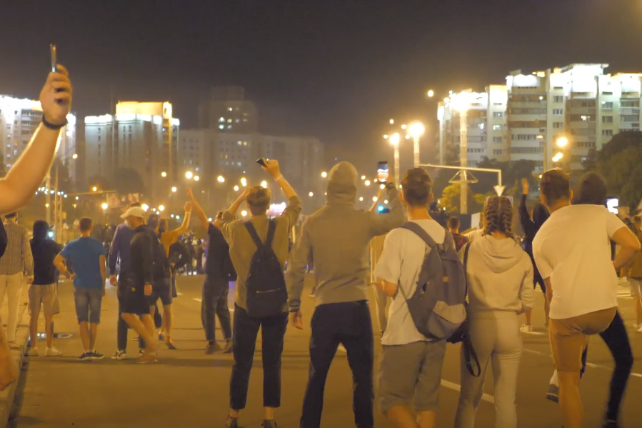 Резиновые пули применили для разгона граждан в Минске