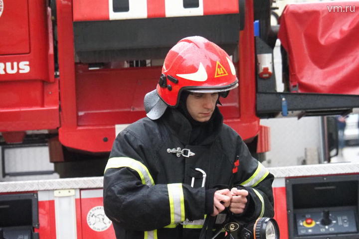 Пожар произошел в здании отдела полиции на юге Москвы