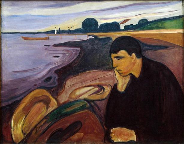 Картина Эдварда Мунка «Меланхолия» (1894-96) / Wikipedia/Общественное достояние