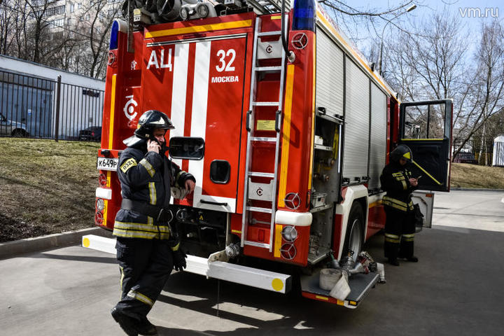 Сотрудники МЧС ликвидировали пожар в столичном Люблине