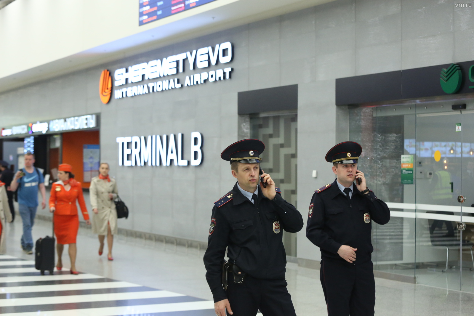 Полиция в аэропорту Шереметьево