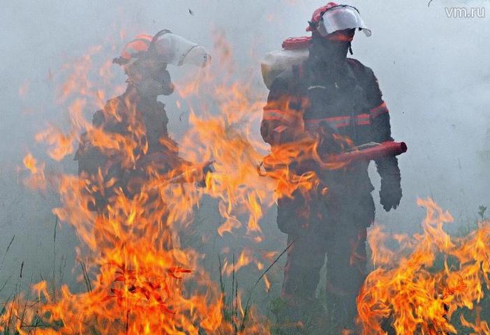 Спасатели потушили пожар на юге Москвы